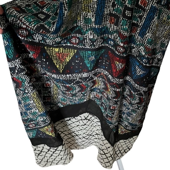 Urban Outfitters Silence + Noise Maxi Geometric Patter Sheer Inserts Sz XS - Picture 5 of 10